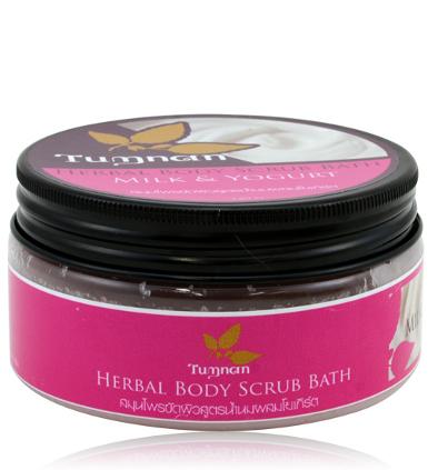 Tumnan Herbal Body Scrub Bath Milk & Yogurt 220 g